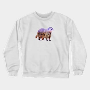 Raccool silhouette landscape photograph Crewneck Sweatshirt